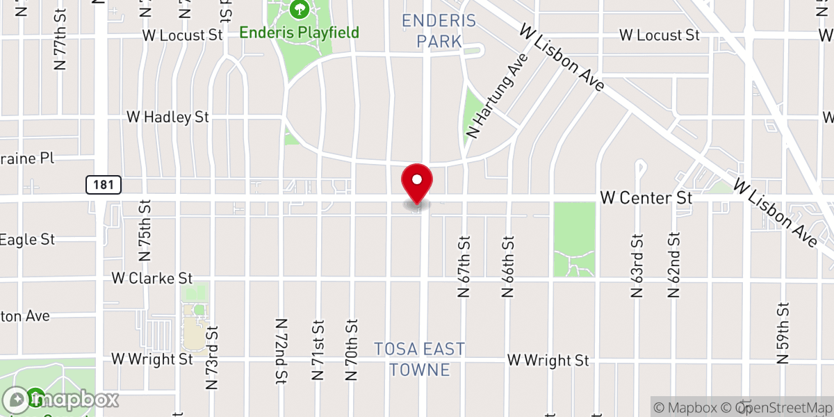 Map showing location of Pilgrim Lutheran Church