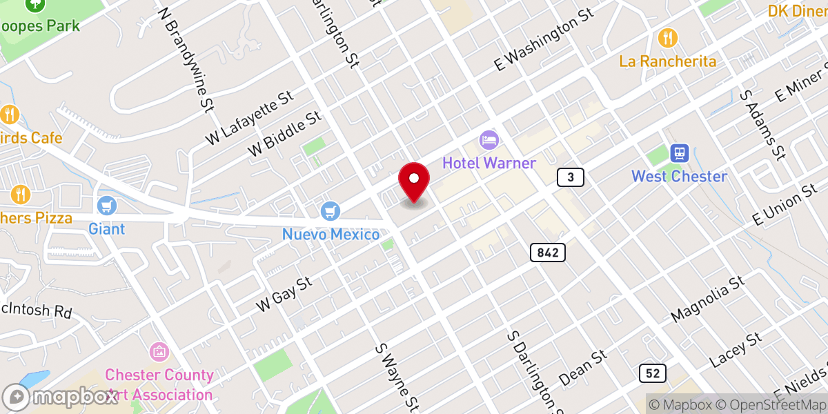 Map showing location of Saint Agnes BLJ
