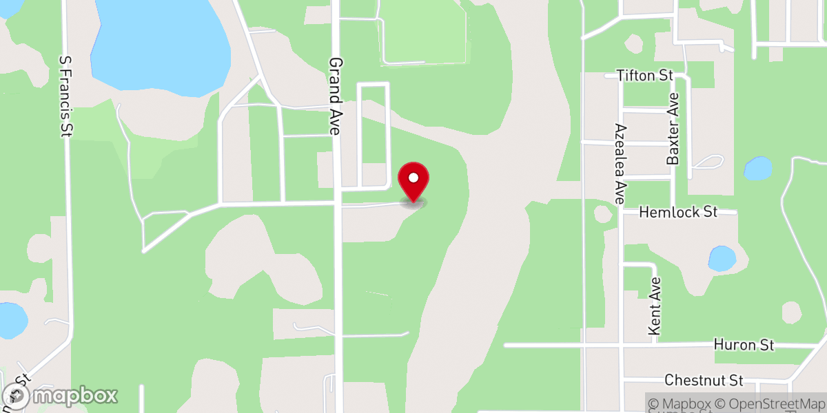 Map showing location of Faith Life Fellowship Church