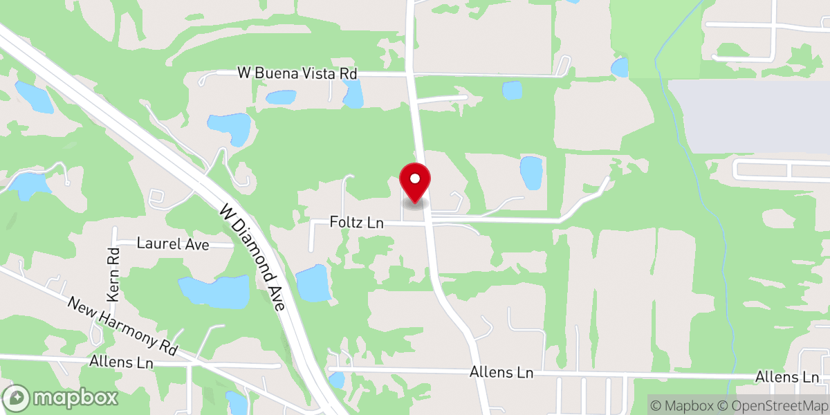 Map showing location of United General Baptist