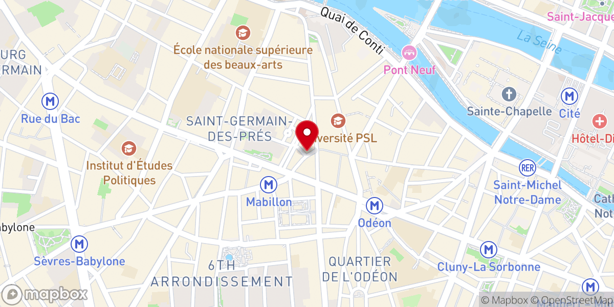Map showing location of Au Chai De L' Abbaye
