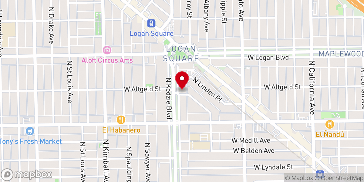 Map showing location of Armitage Baptist Church