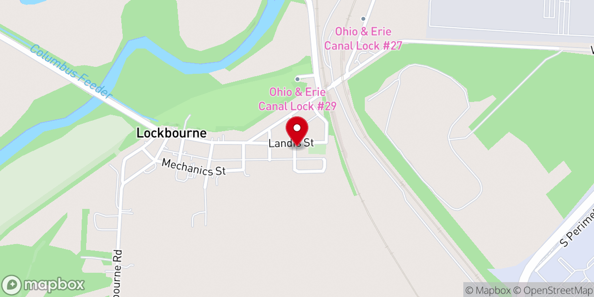 Map showing location of Fellowship Baptist Church