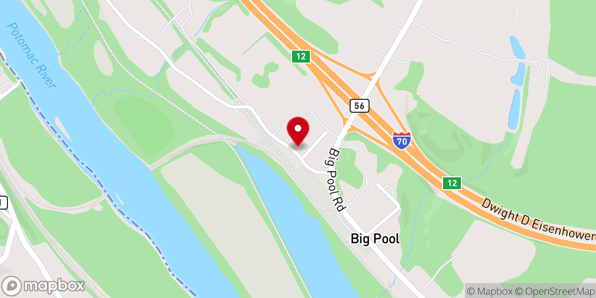 Map showing location of St Paul United Methodist Church