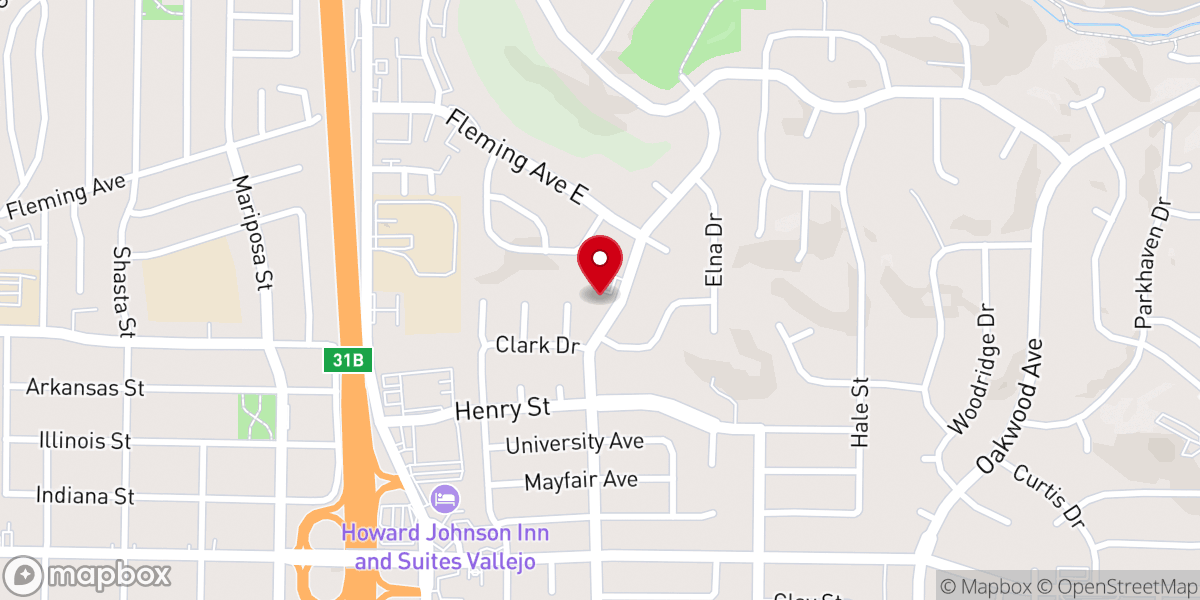 Map showing location of Grace Baptist Church