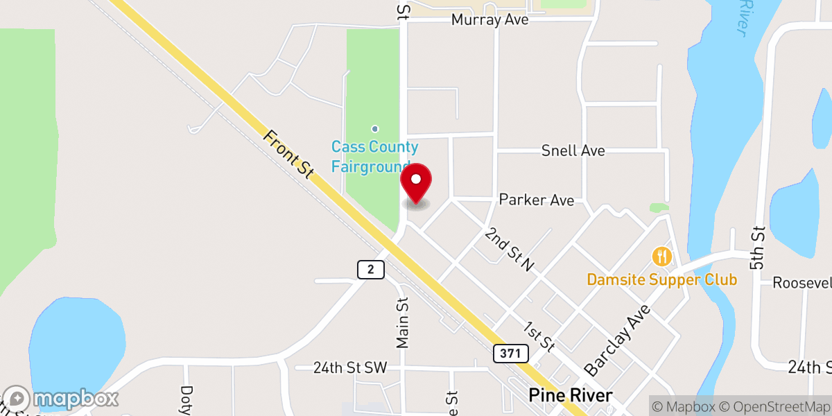 Map showing location of New Life Community Church