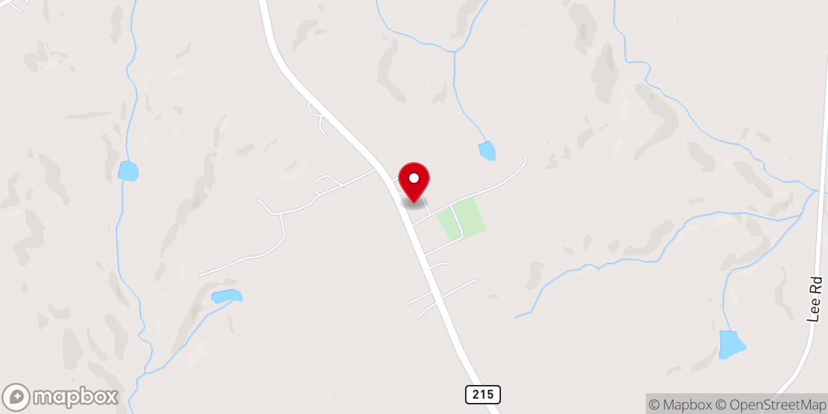 Map showing location of Bogansville United Methodist