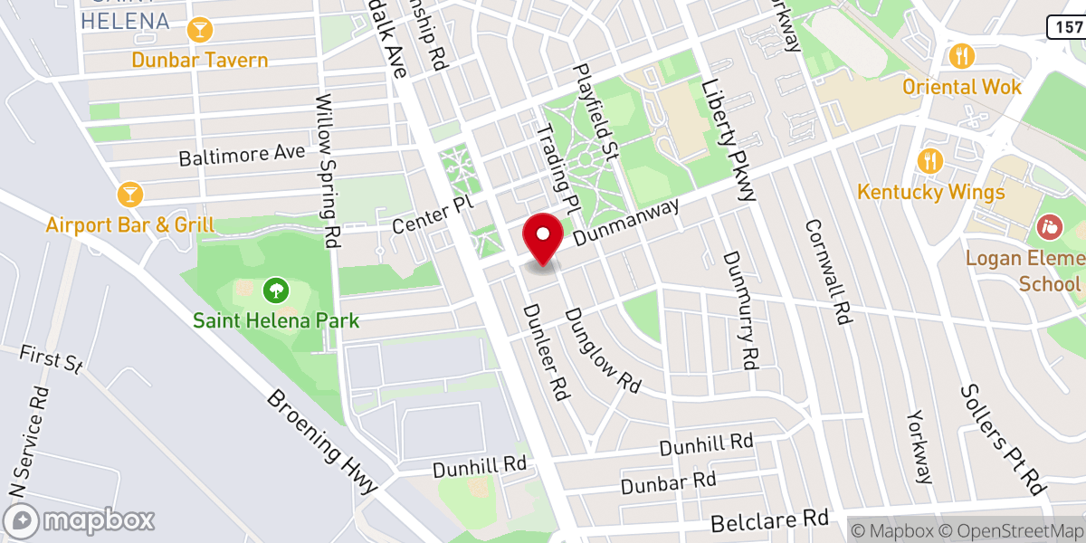 Map showing location of Saint Rita Catholic Church