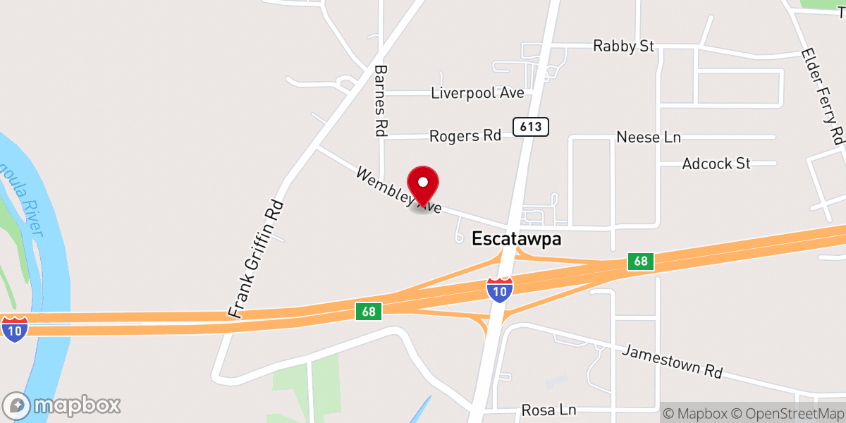 Map showing location of Cross-Roads Church