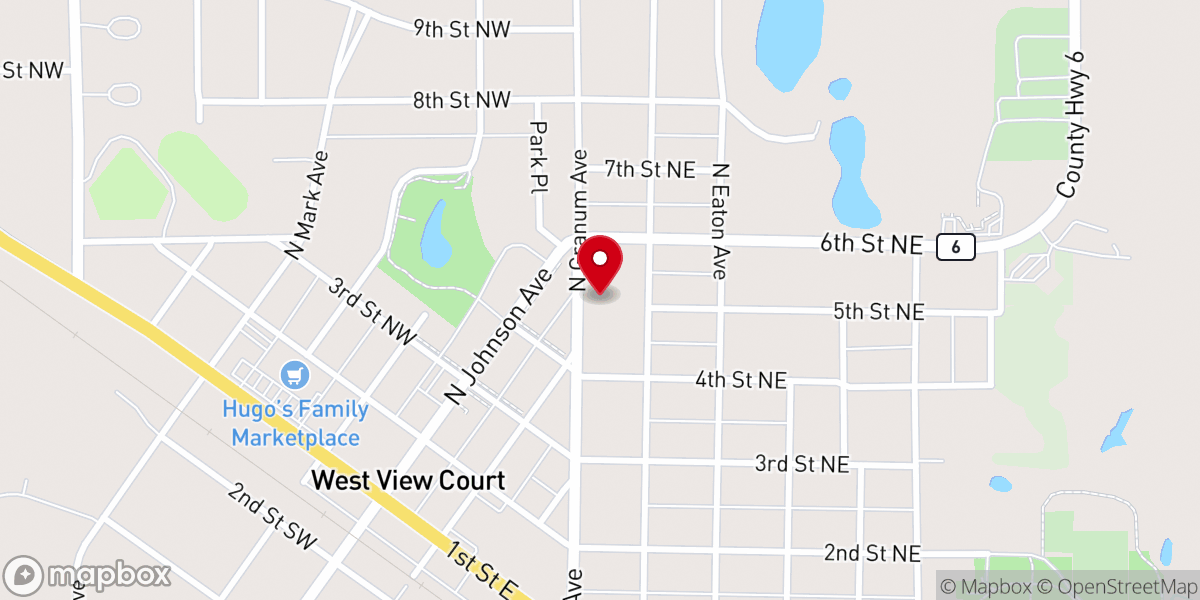Map showing location of Fosston Seventh-day Adventist Church