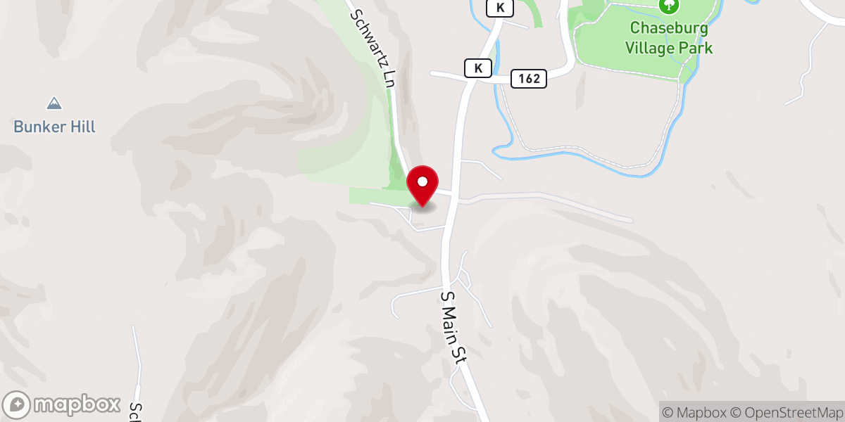 Map showing location of St Peter Lutheran Church