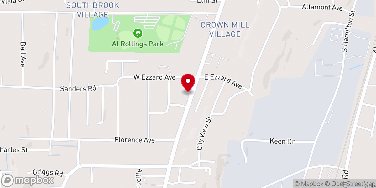 Map showing location of Victory in Jesus Church