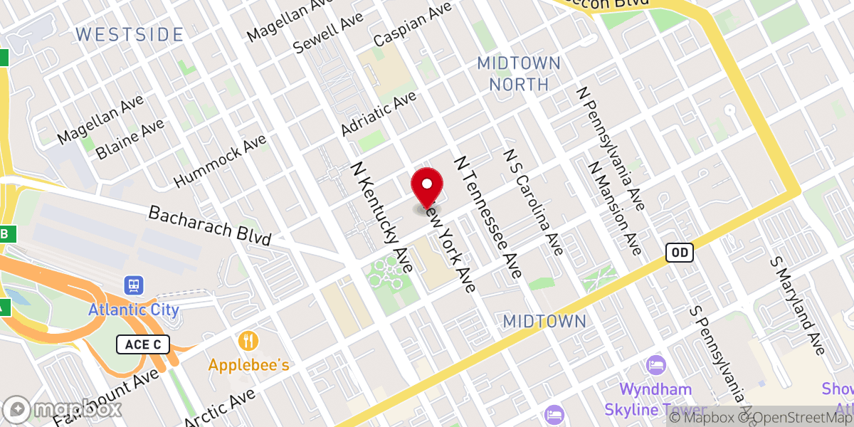 Map showing location of Community Harvesters Church