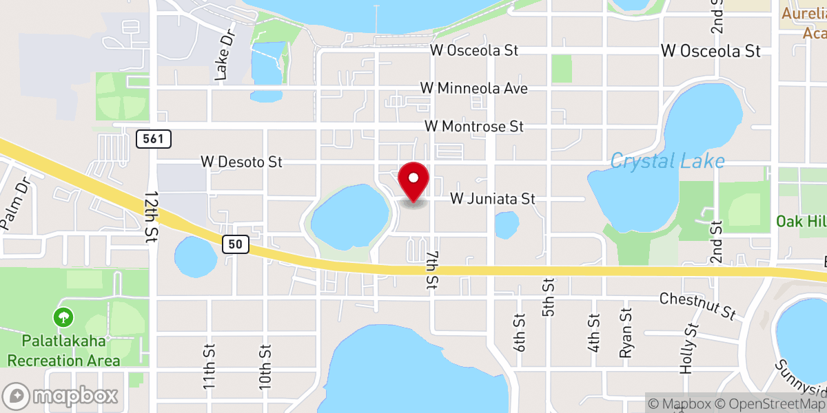 Map showing location of Living Hope Church - Clermont
