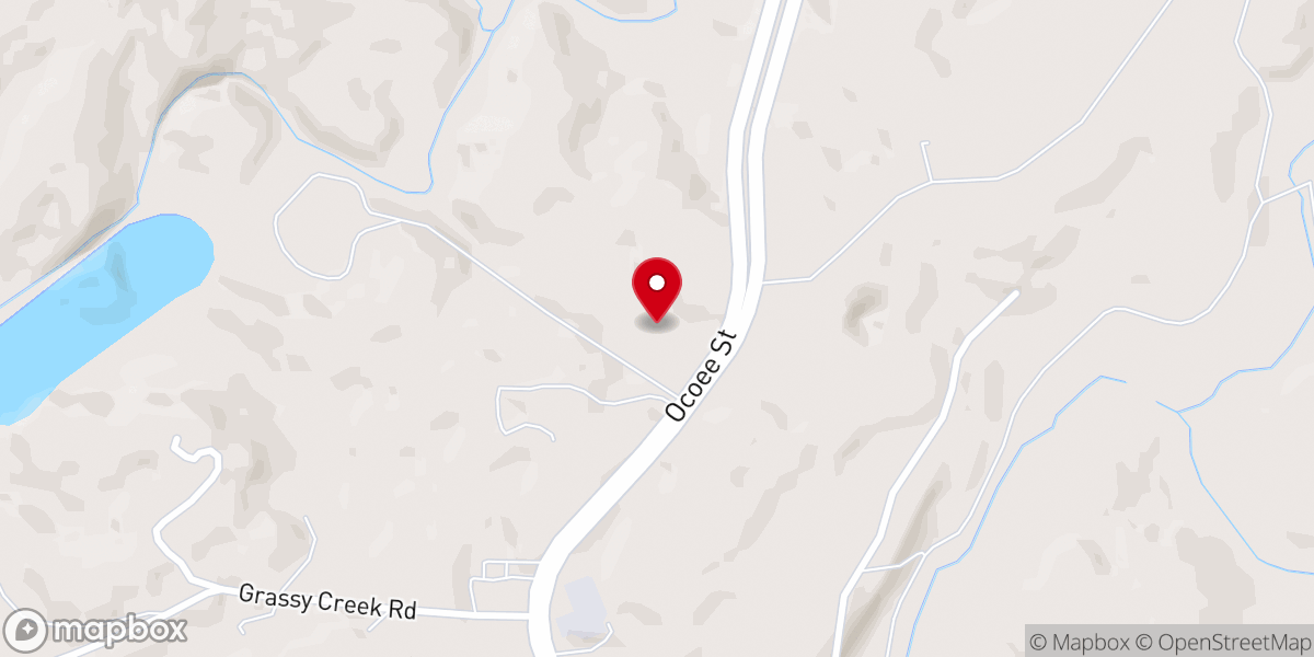 Map showing location of Ocoee Street Church of Christ