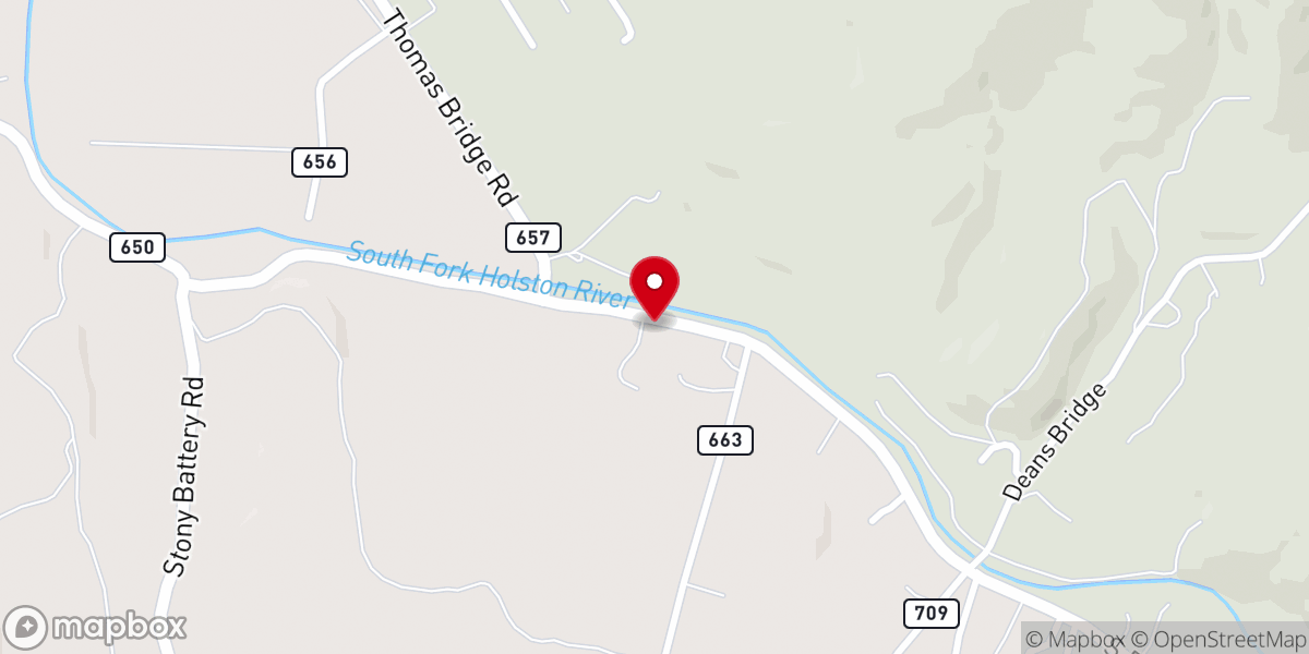 Map showing location of Hopkins View Church