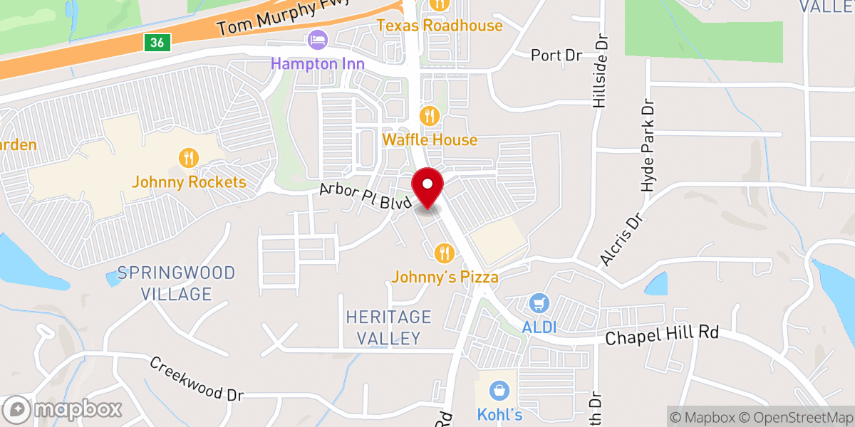 Map showing location of Top Oasis Massage