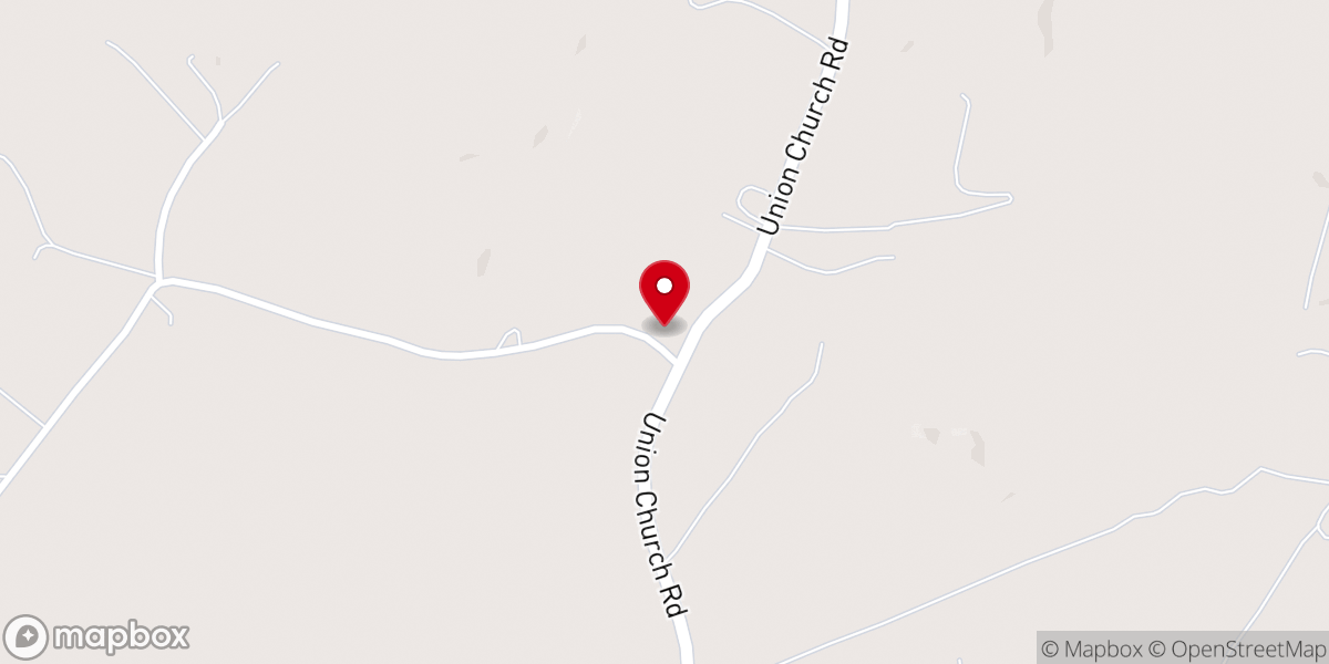 Map showing location of Antioch Union Baptist Church - Union Chapel
