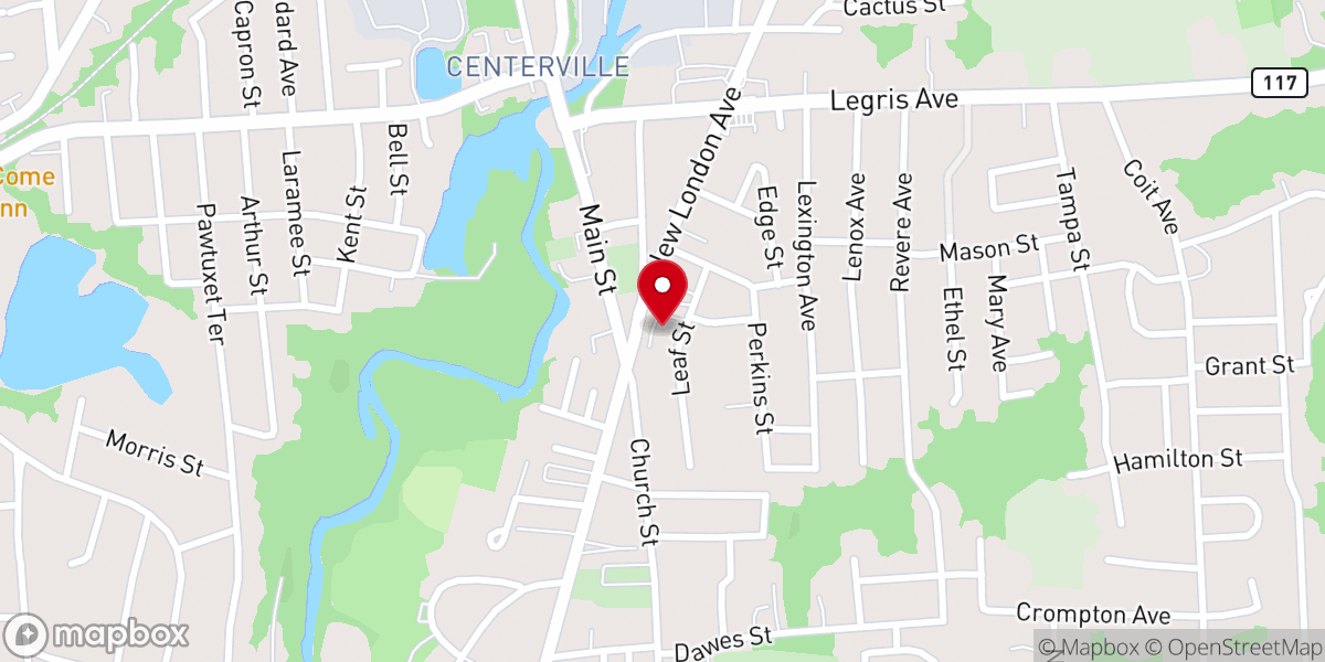 Map showing location of Emanuel Lutheran Church