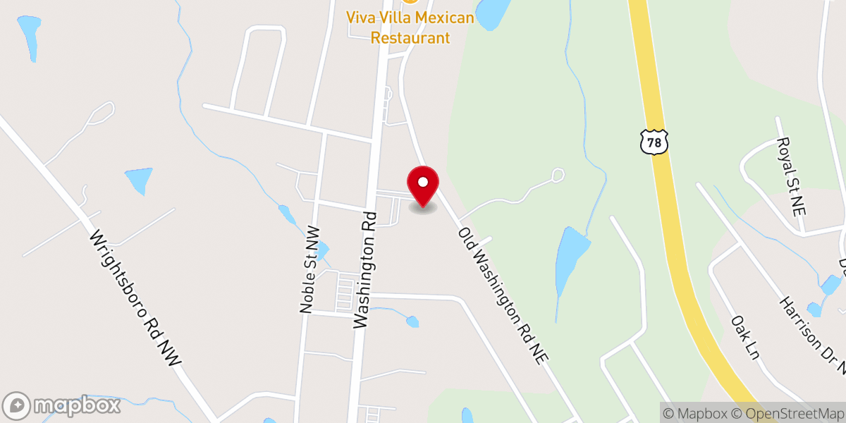 Map showing location of Queen of Angels Church Thomson