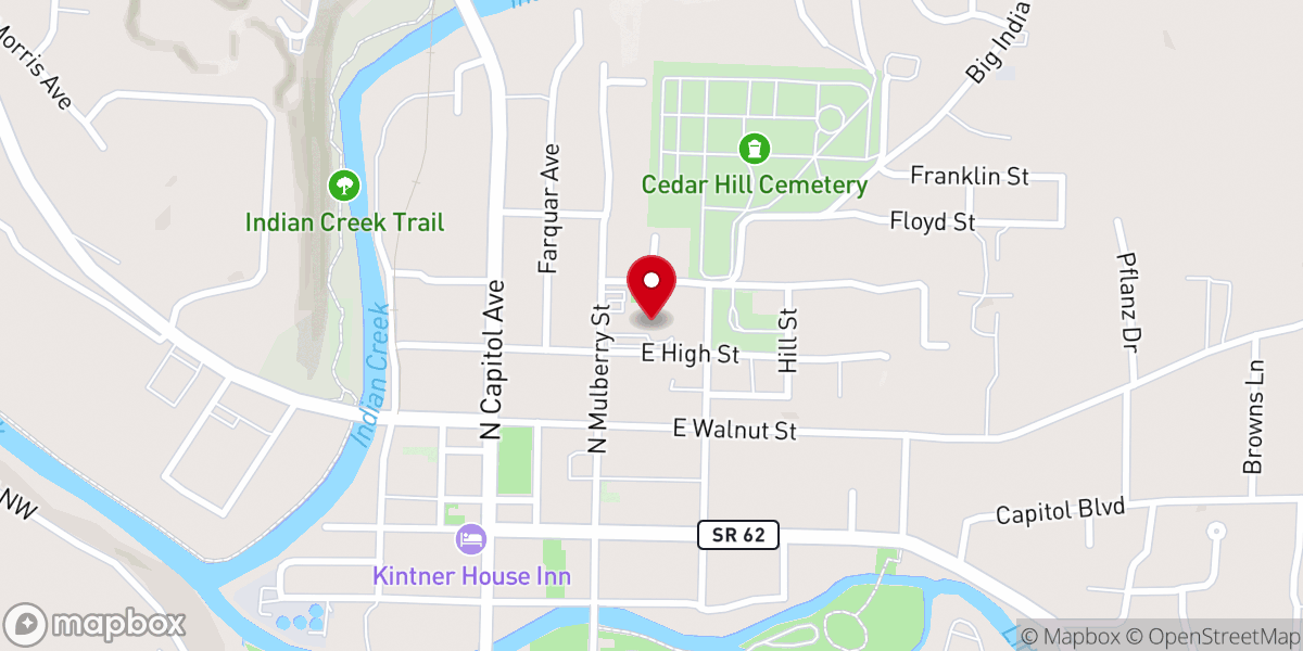 Map showing location of St. Joseph Catholic Church Office