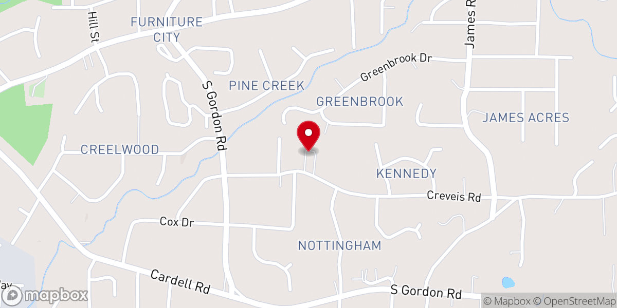 Map showing location of Iglesia de Dios Pentecostal MI Bethesda