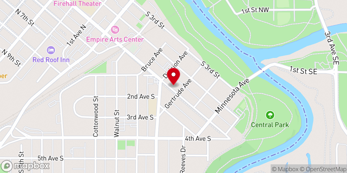 Map showing location of St Paul's Episcopal Church