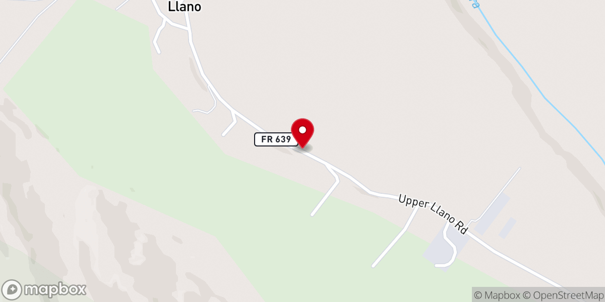 Map showing location of Llano Community Center #32