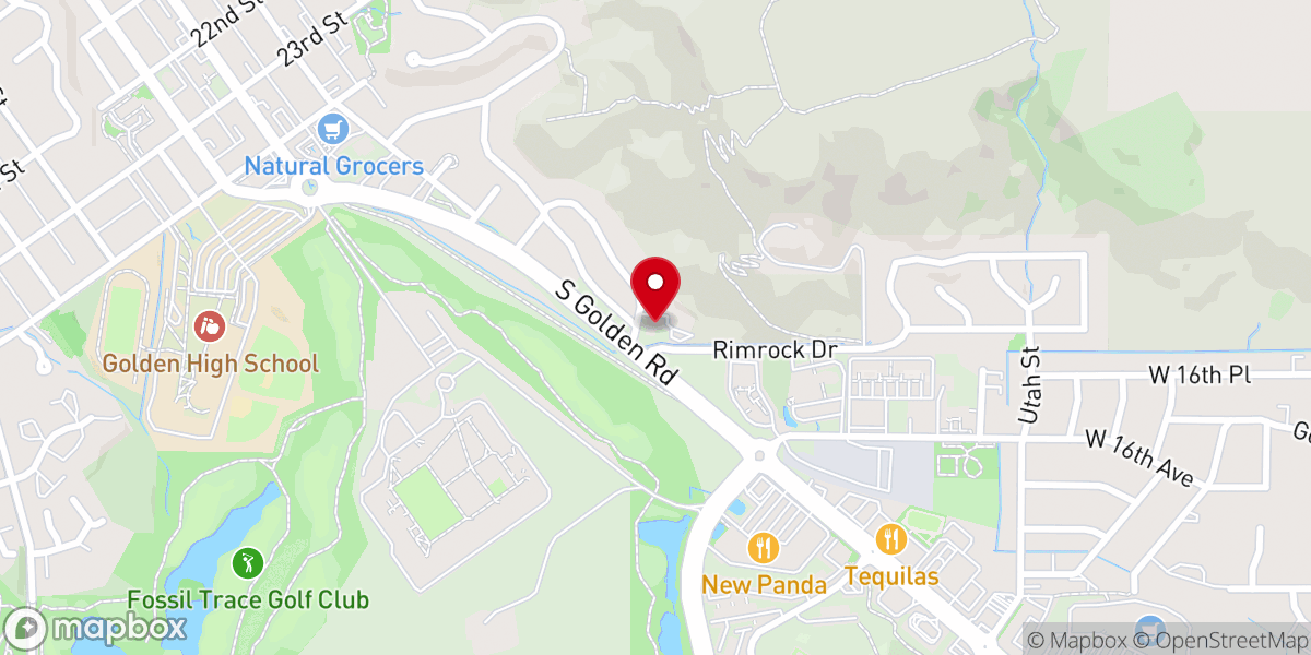 Map showing location of Golden Seventh-day Adventist Church