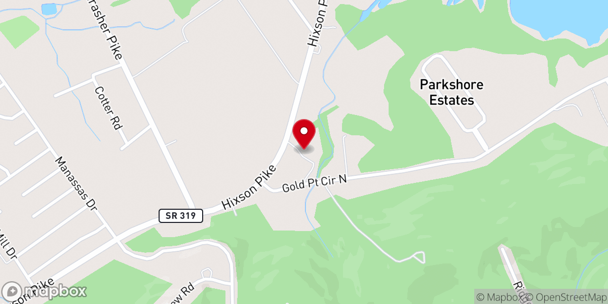 Map showing location of Holy Cross Episcopal Church