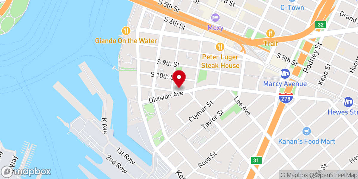 Map showing location of Congregation Yegel Yakov