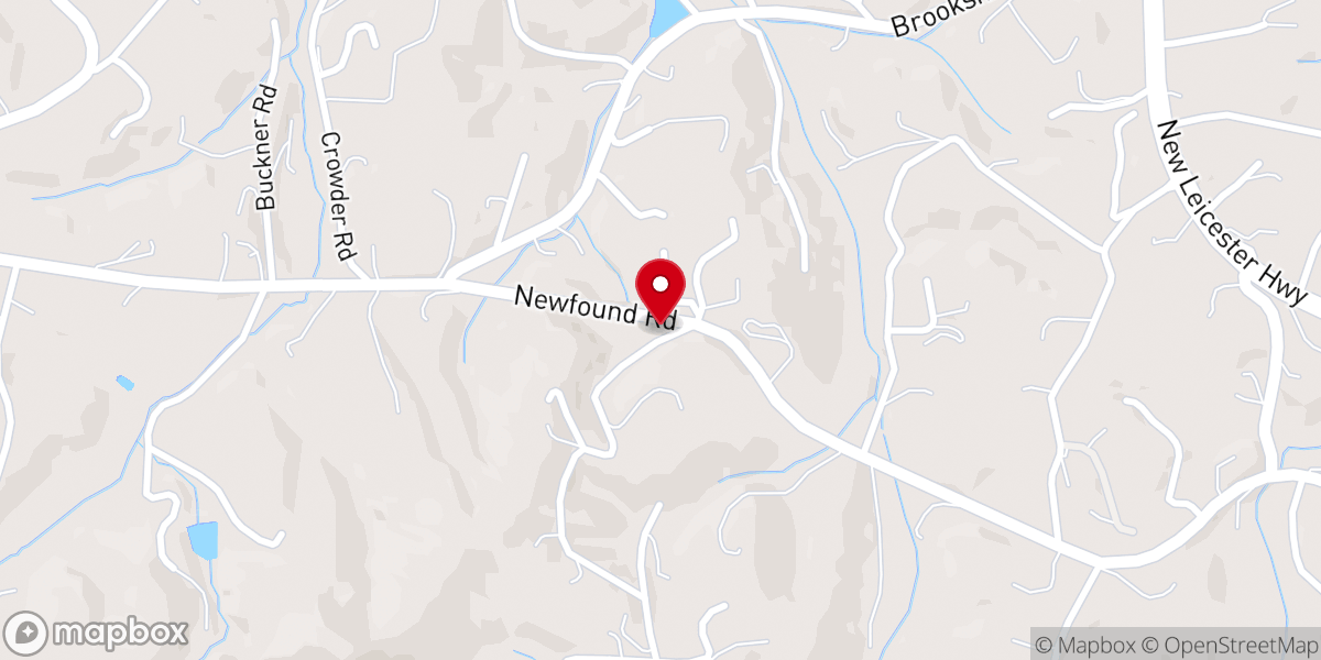 Map showing location of Community Chapel Baptist Church