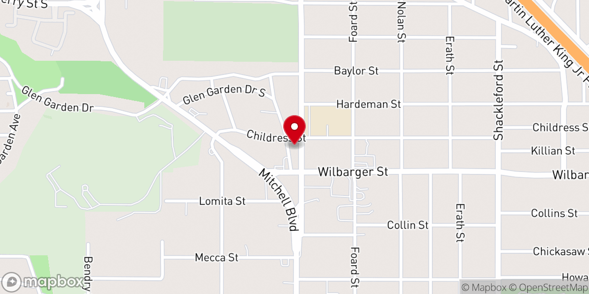 Map showing location of Holy Ark Church of God in Christ