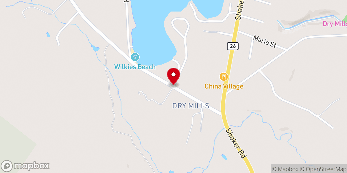 Map showing location of St. Gregory's Parish Rectory