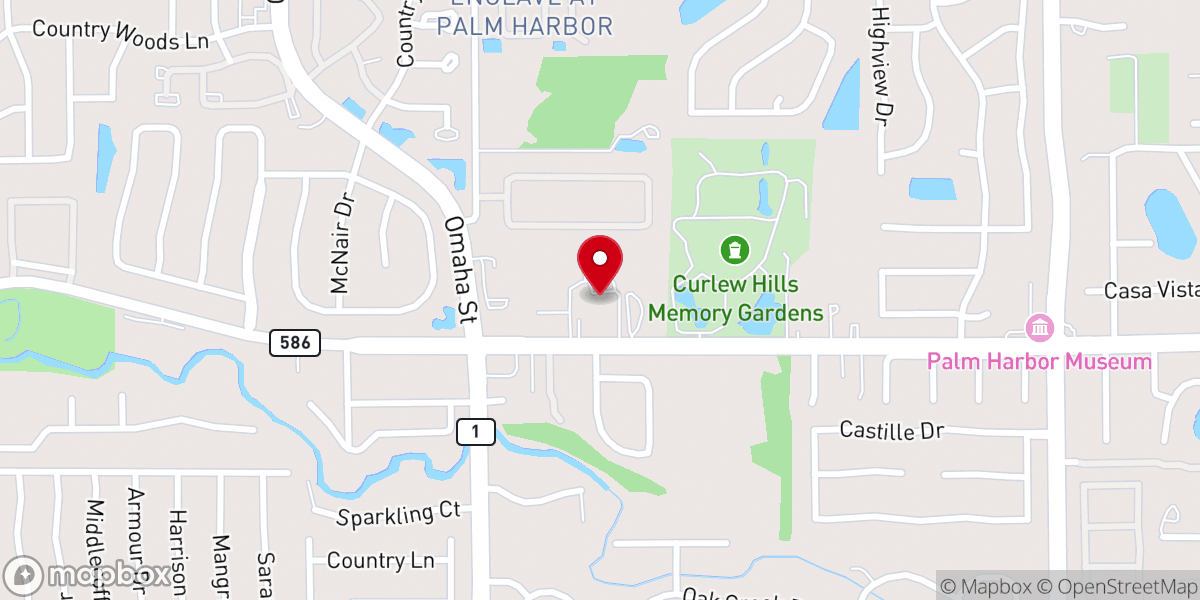 Map showing location of St. Alfreds Episcopal Church