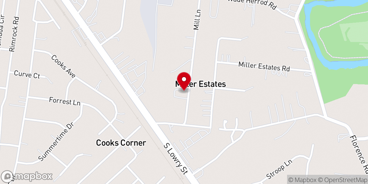 Map showing location of Silver Springs Missionary Baptist Church
