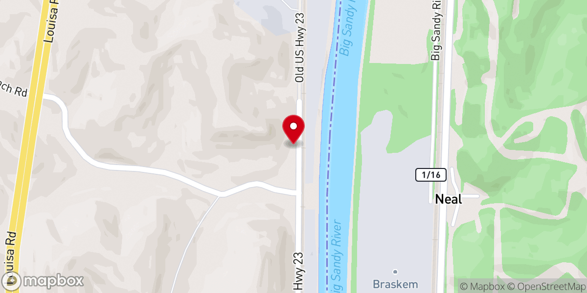 Map showing location of Leach Station Church