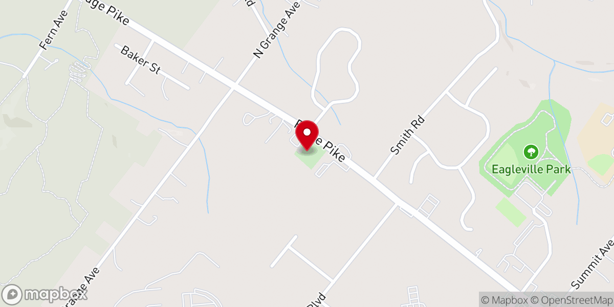 Map showing location of Lower Providence Baptist Church