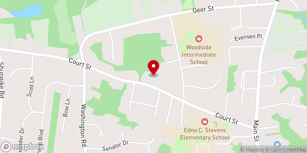Map showing location of Bethany Lutheran Nursery School