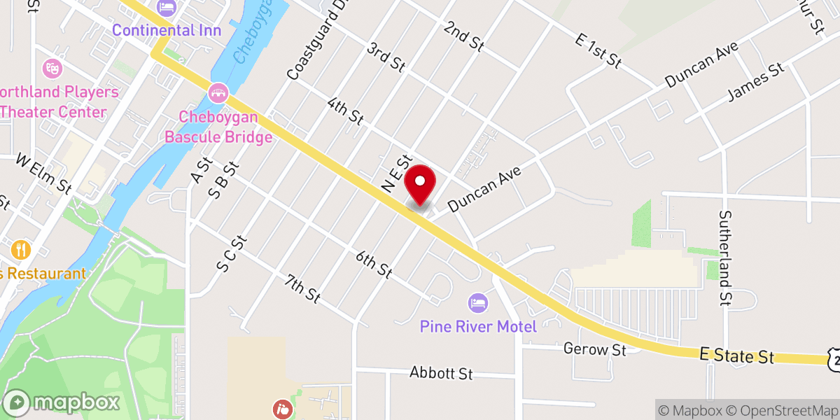 Map showing location of Calvary Outreach Fellowship