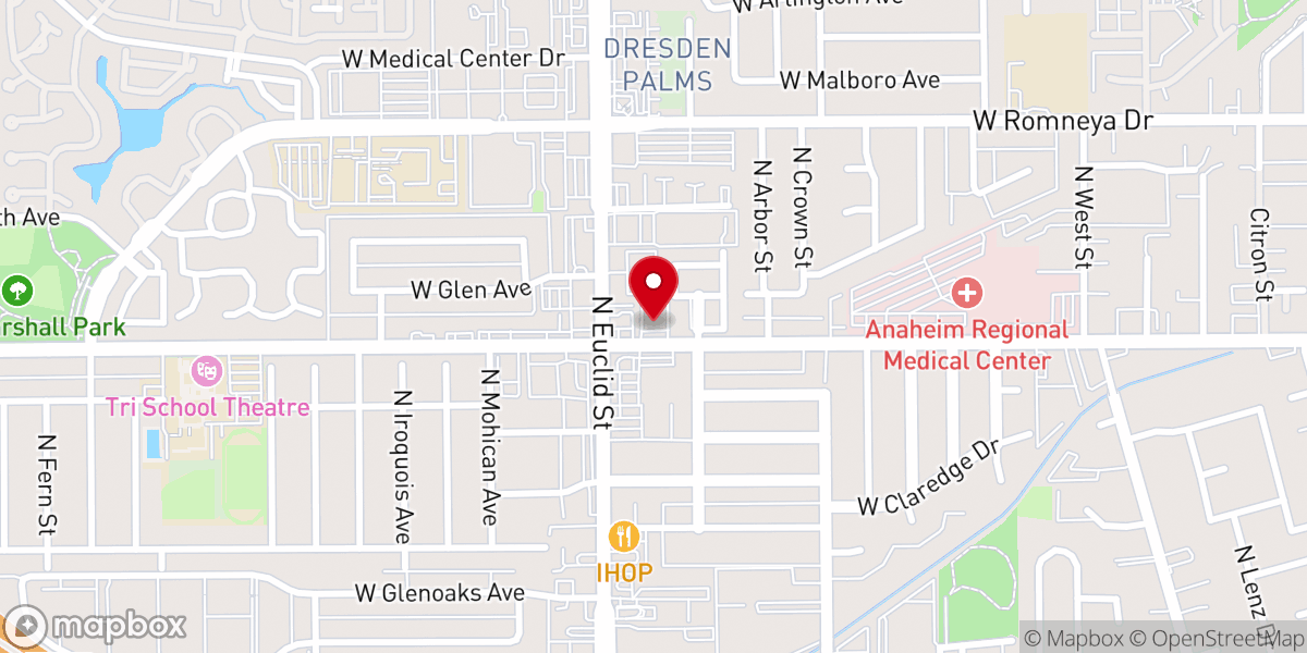 Map showing location of St. Gregory American Coptic Orthodox Church