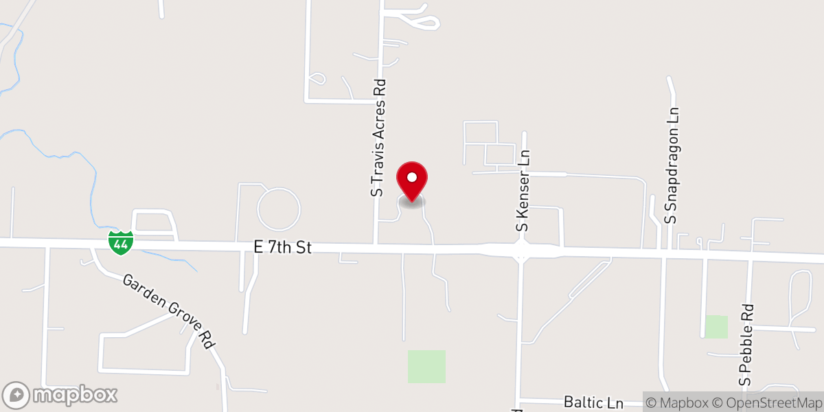 Map showing location of Calvary Chapel of Joplin