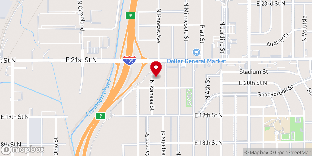 Map showing location of Faith Mission Church of God in Christ