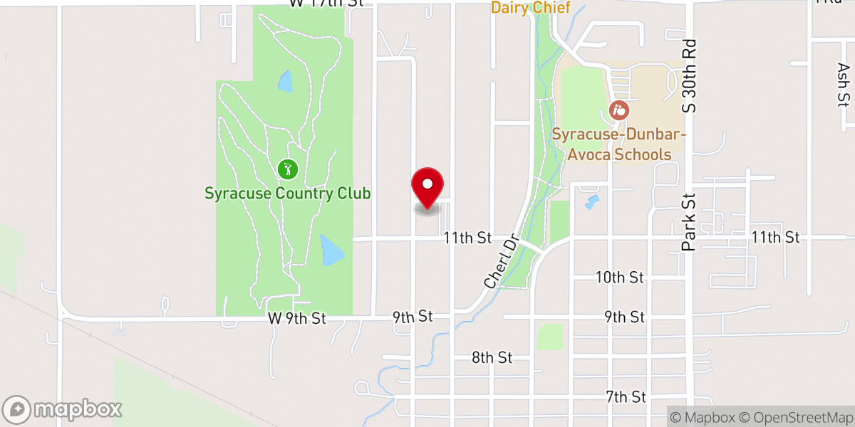 Map showing location of Luther Memorial Church