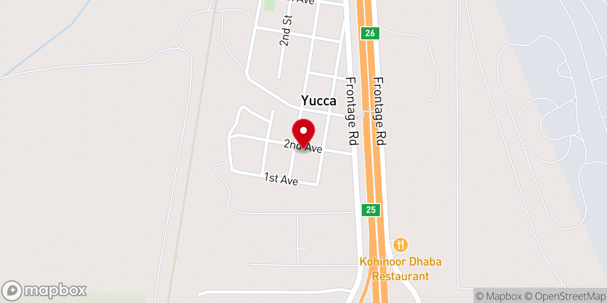 Map showing location of Light in The Desert Southern Baptist Church