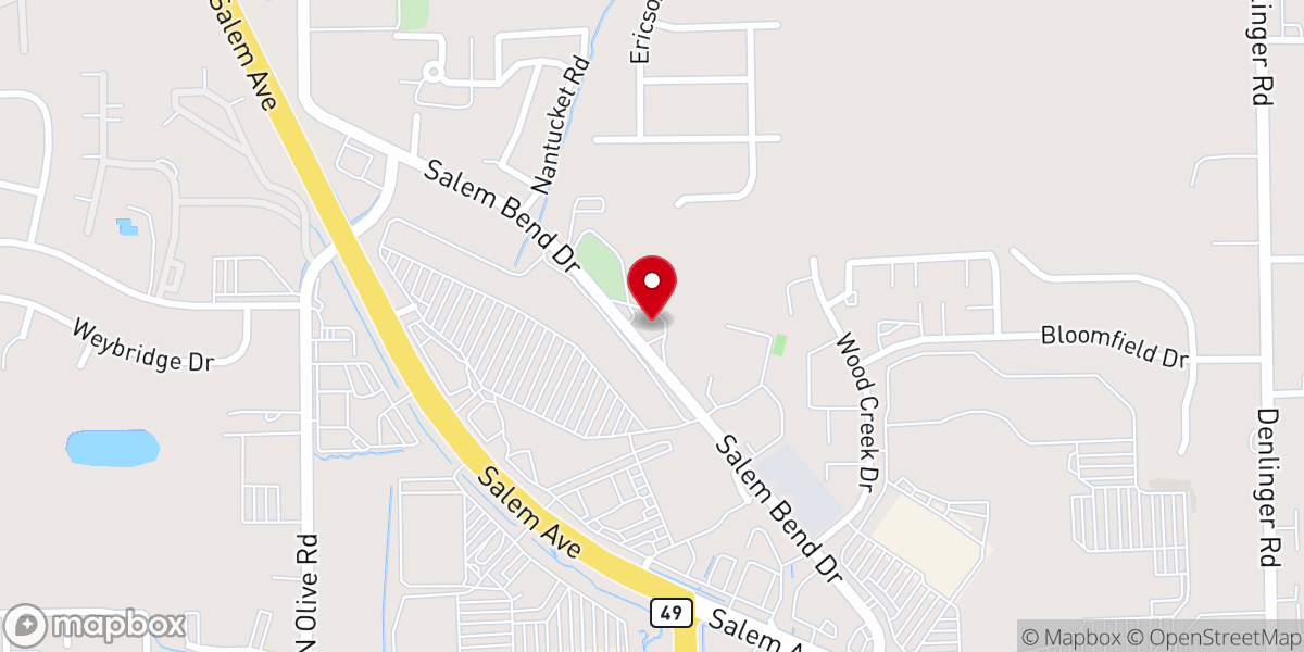 Map showing location of Stillwater Meeting House