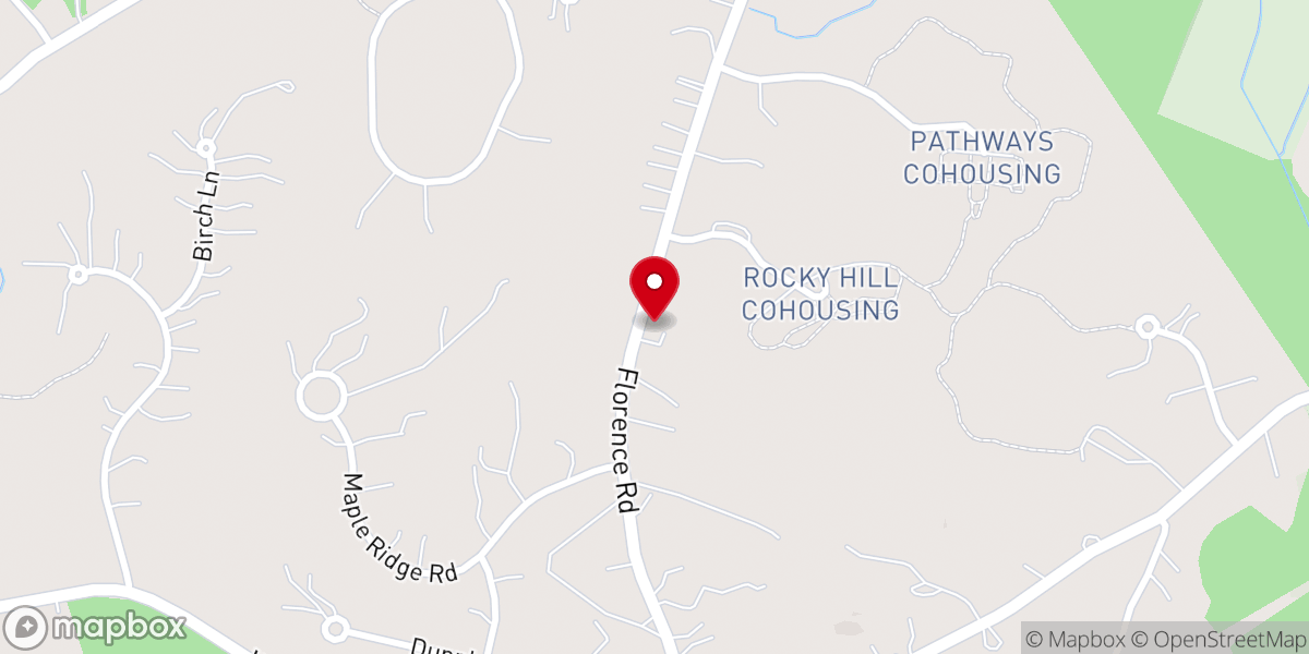 Map showing location of Bible Baptist Church