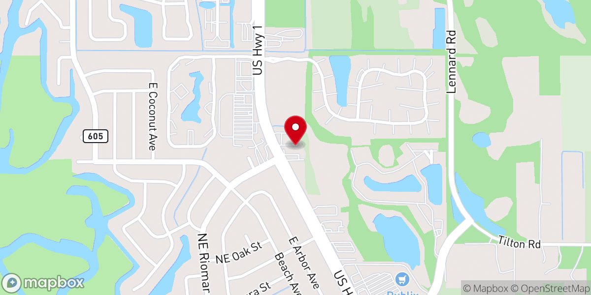 Map showing location of Grace Fellowship Baptist Church
