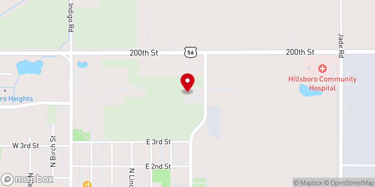 Map showing location of Grace Community Church