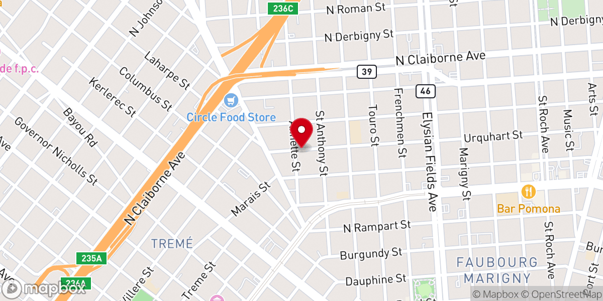 Map showing location of University Spiritual Church